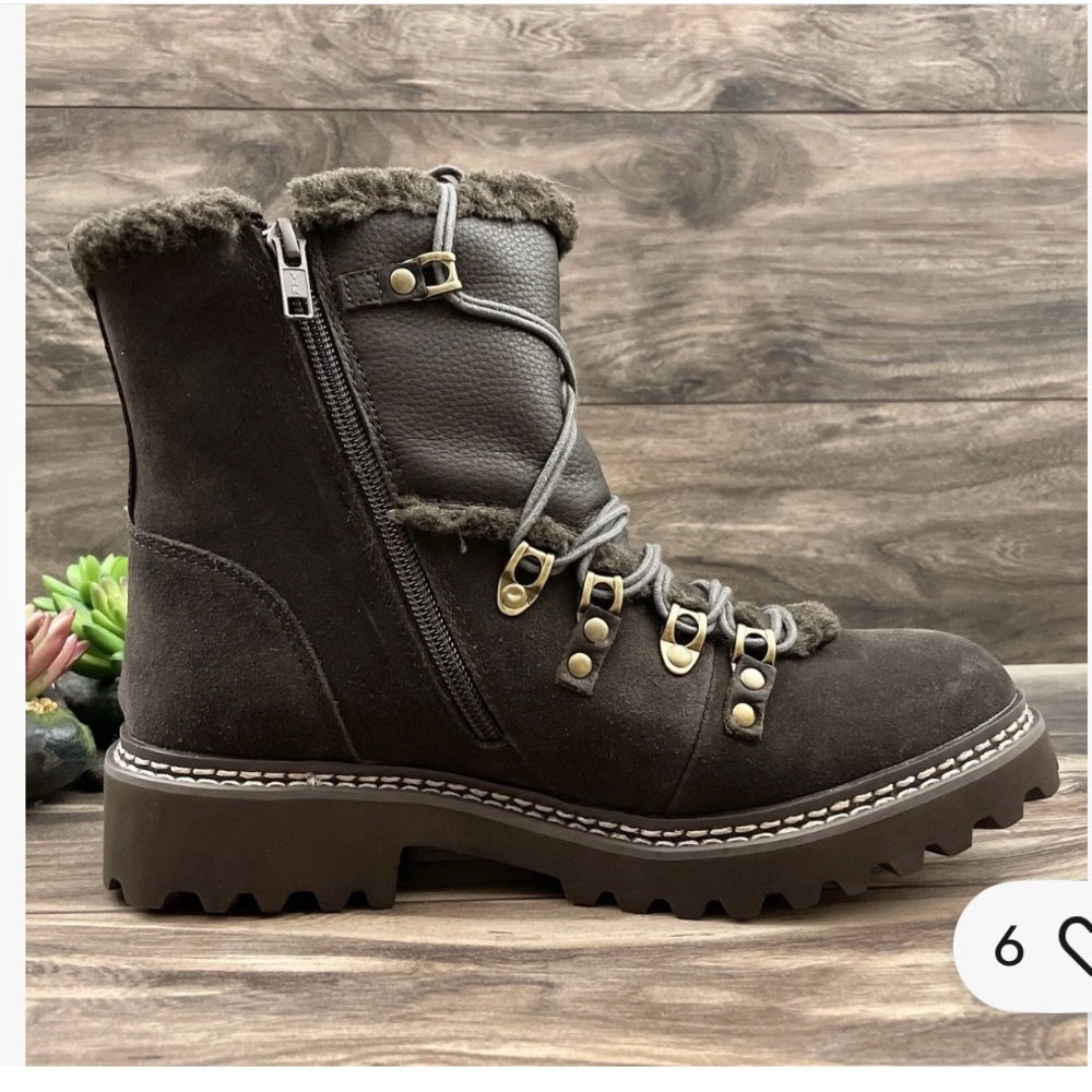 Earth Kodiak glacier waterproof hiking and Winter snow Boots with Fur Trim